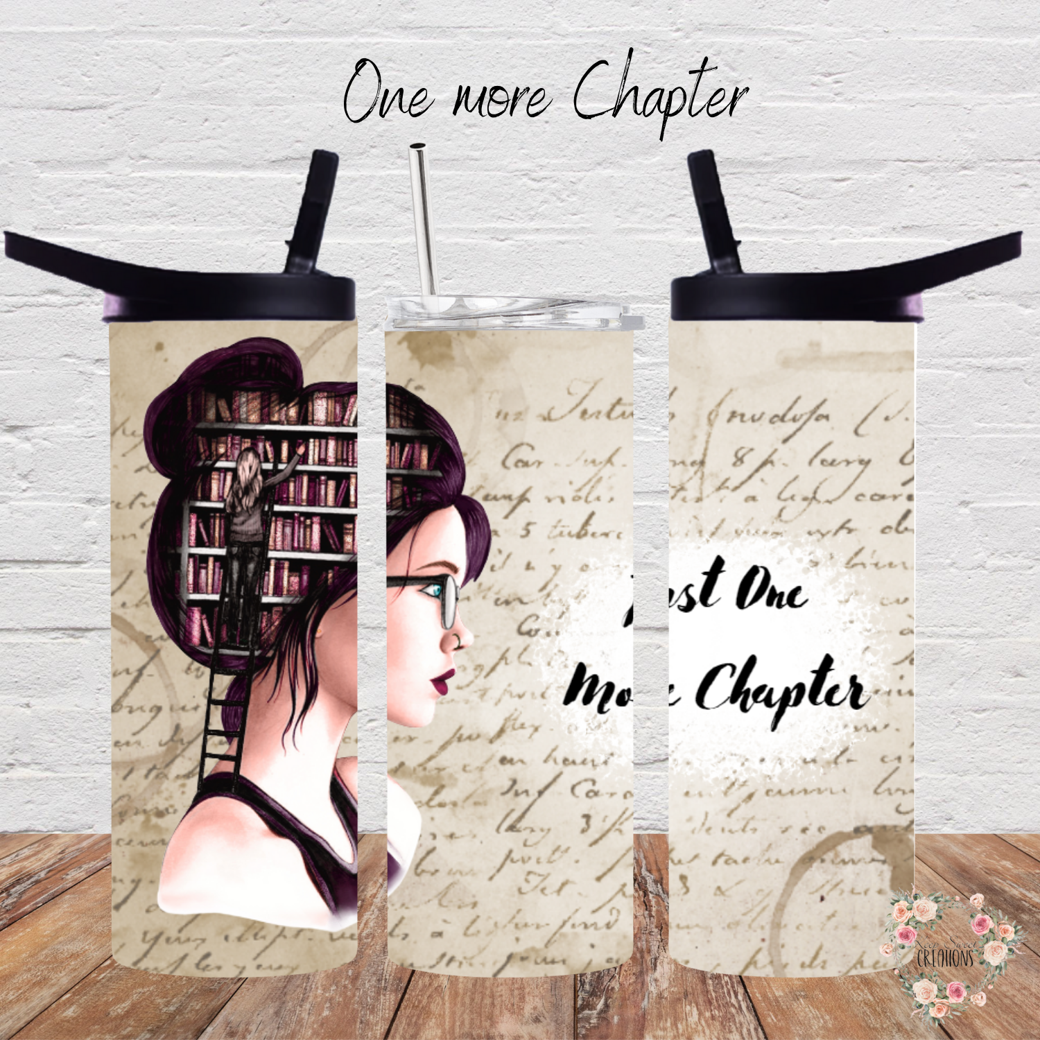 One More Chapter Tumbler – Book Lover Literary Gift