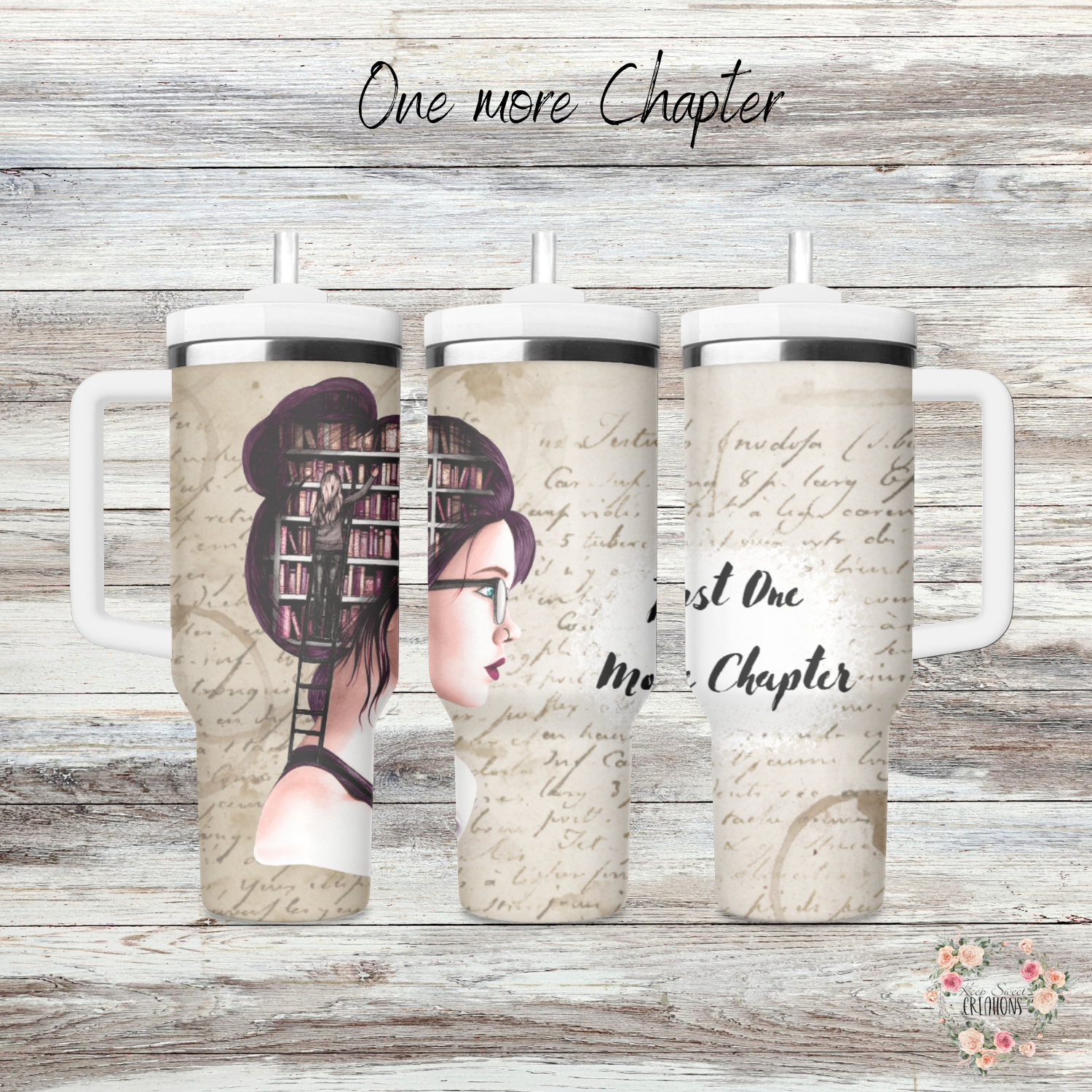 One More Chapter Tumbler – Book Lover Literary Gift