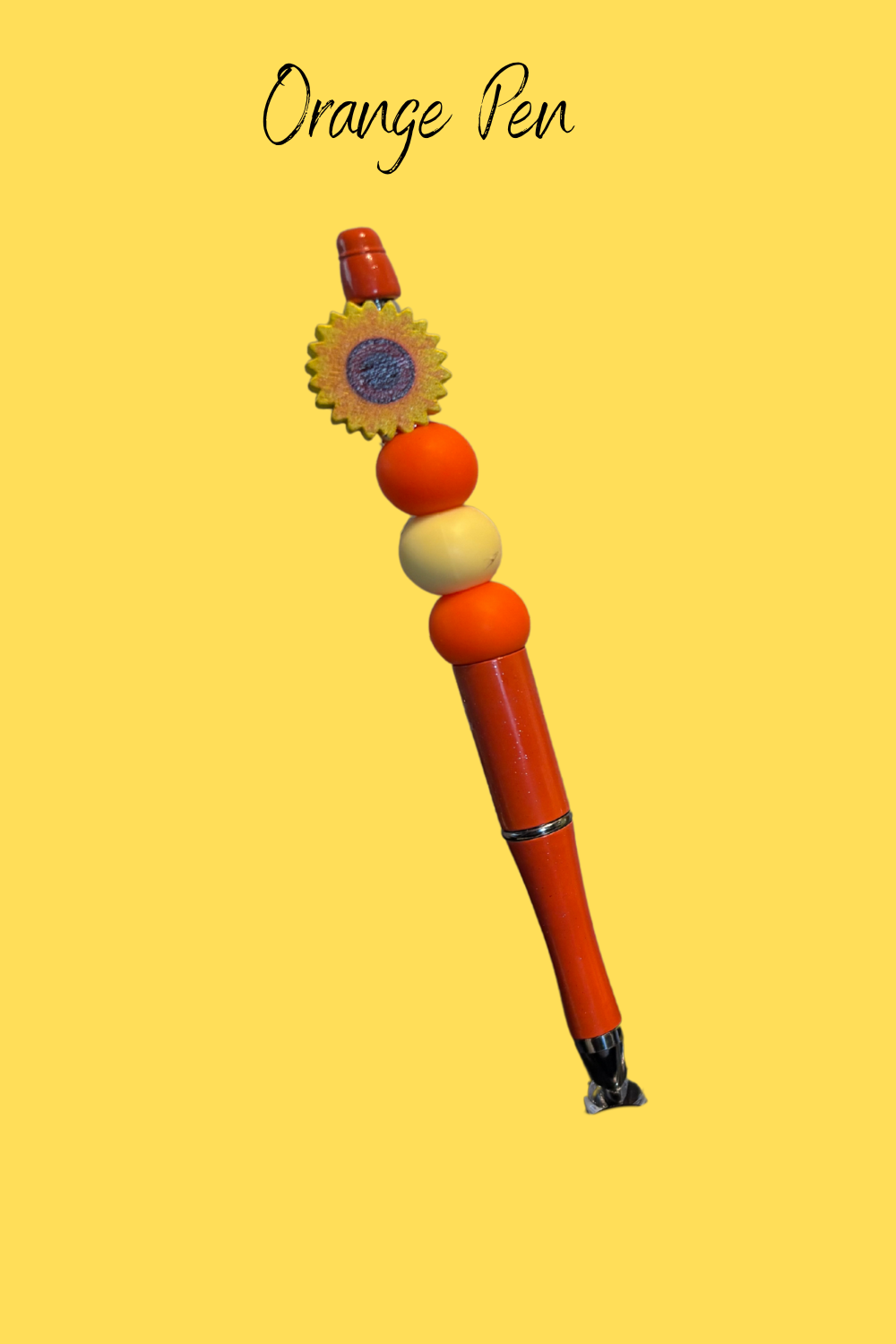Sunflower Beaded Pens – Handcrafted Beaded Pen Gift | Cute Sunflower Stationery for Teachers, Coworkers & Flower Lovers