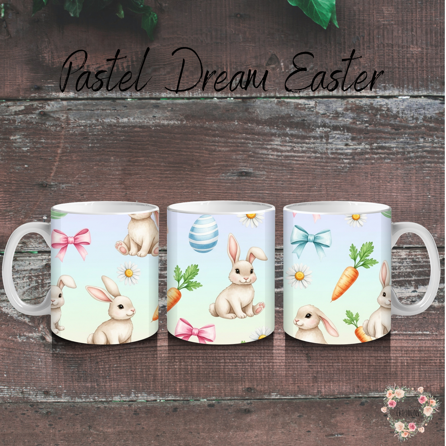 Pastel Dream Easter Tumbler | Bunny & Carrot Spring Cup Collection (11–32oz)