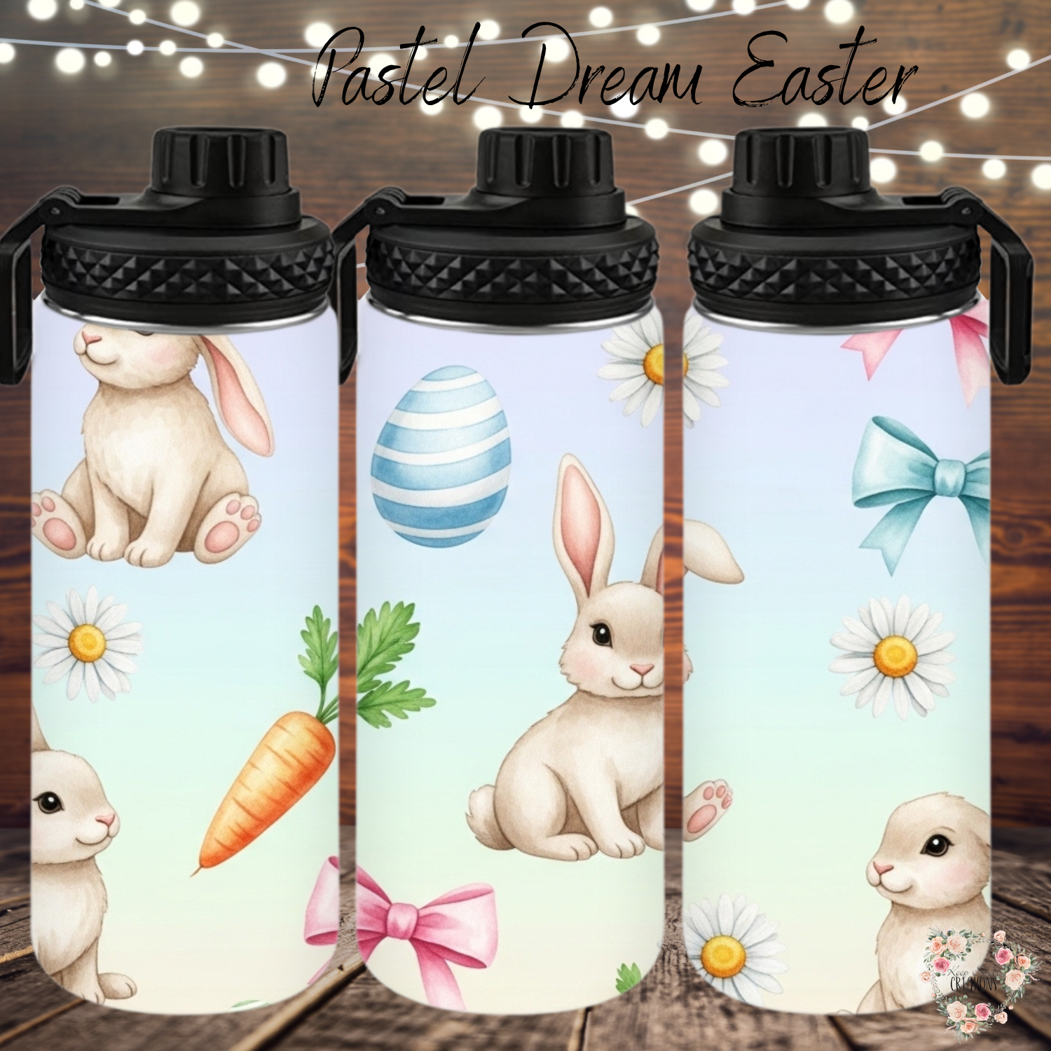 Pastel Dream Easter Tumbler | Bunny & Carrot Spring Cup Collection (11–32oz)