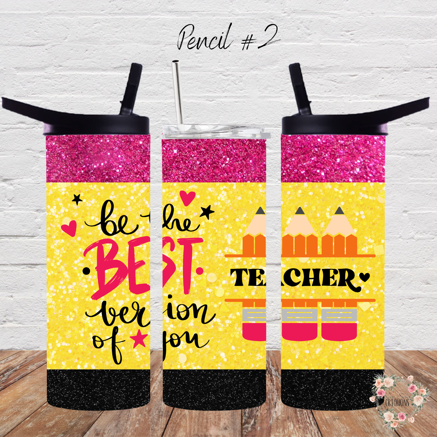 Teacher Pencil Tumbler – “Best Teacher Ever” Gift Collection
