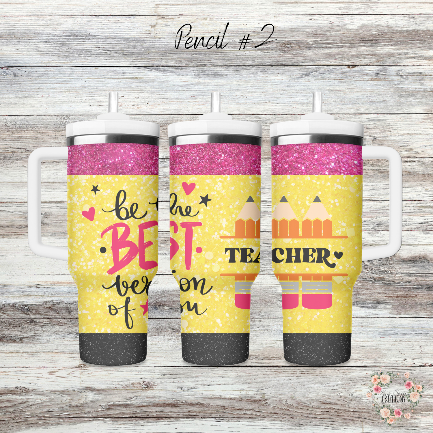 Teacher Pencil Tumbler – “Best Teacher Ever” Gift Collection