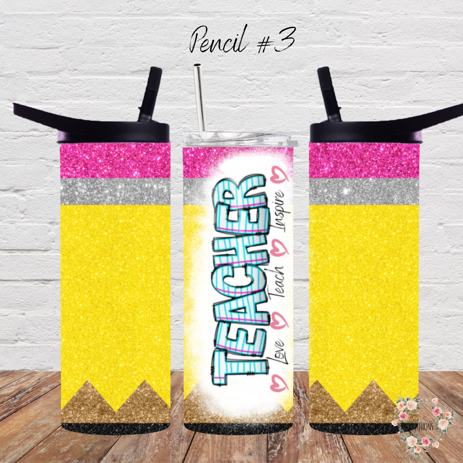 Teacher Pencil Tumbler – “Best Teacher Ever” Gift Collection