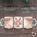 Pink Bow Darling Tumbler | Pastel Bunny Easter Cup (11–32oz)