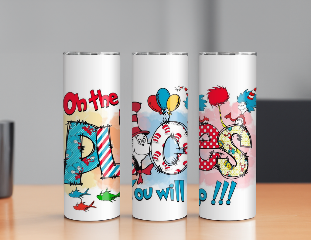 Teacher Tumbler – “Oh The Places You’ll Go” Dr. Seuss Inspired Gift