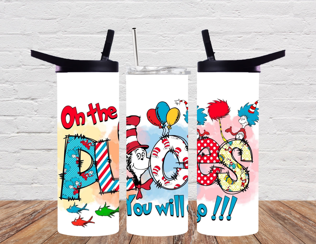 Teacher Tumbler – “Oh The Places You’ll Go” Dr. Seuss Inspired Gift