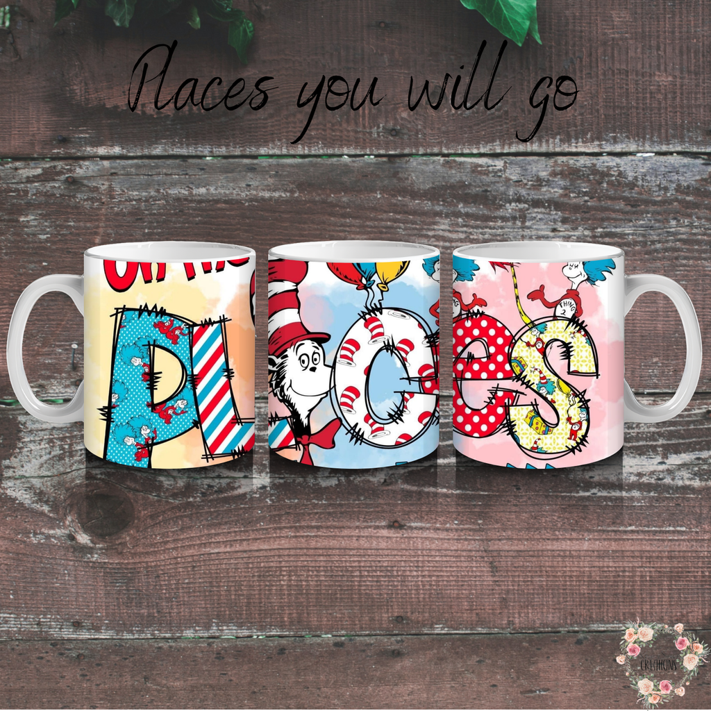 Teacher Tumbler – “Oh The Places You’ll Go” Dr. Seuss Inspired Gift