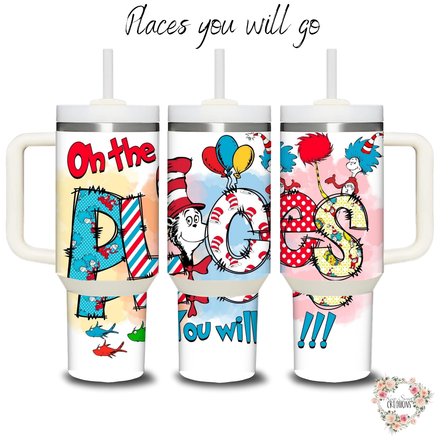 Teacher Tumbler – “Oh The Places You’ll Go” Dr. Seuss Inspired Gift
