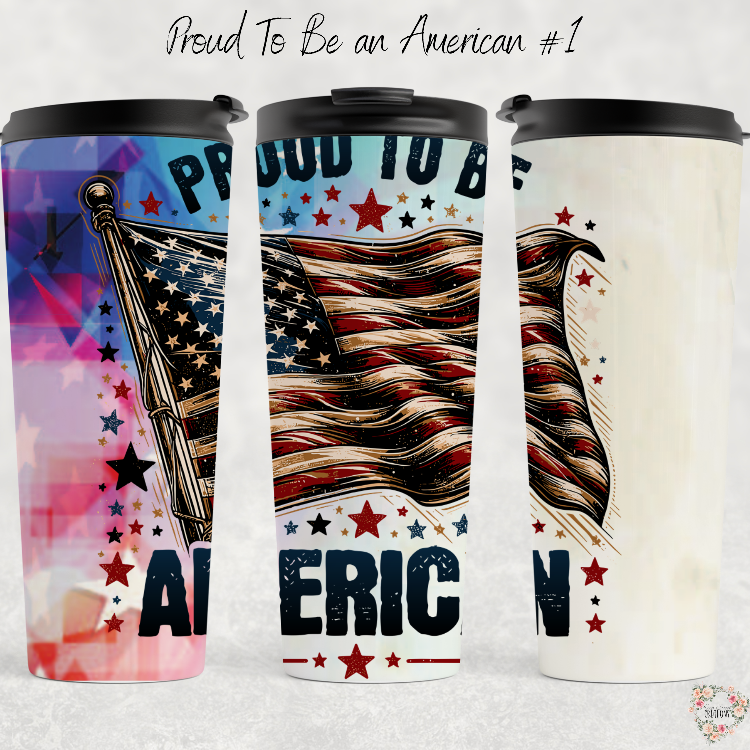 Patriotic Bold Flag Design | USA Pride Gift - (Proud to Be an American #1) Tumbler