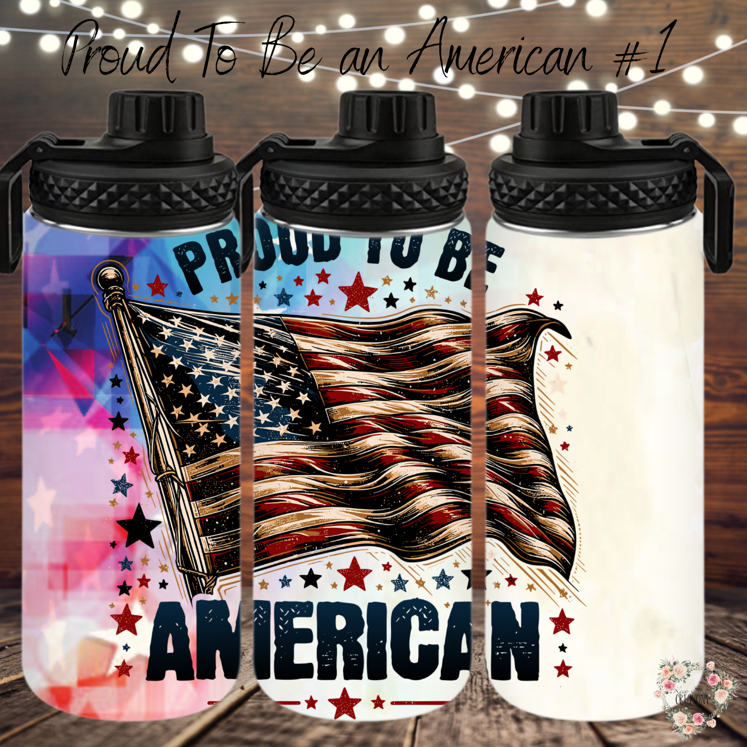 Patriotic Bold Flag Design | USA Pride Gift - (Proud to Be an American #1) Tumbler