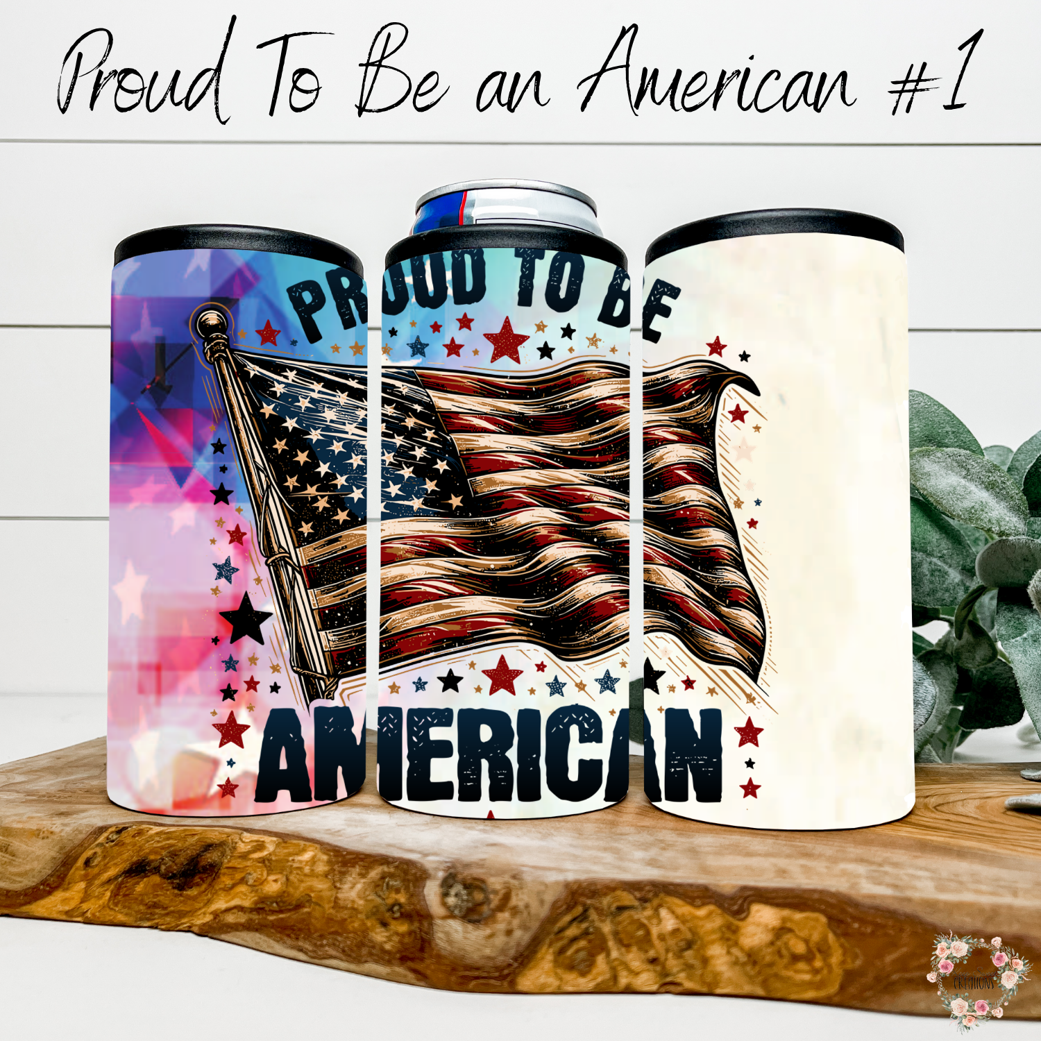 Patriotic Bold Flag Design | USA Pride Gift - (Proud to Be an American #1) Tumbler