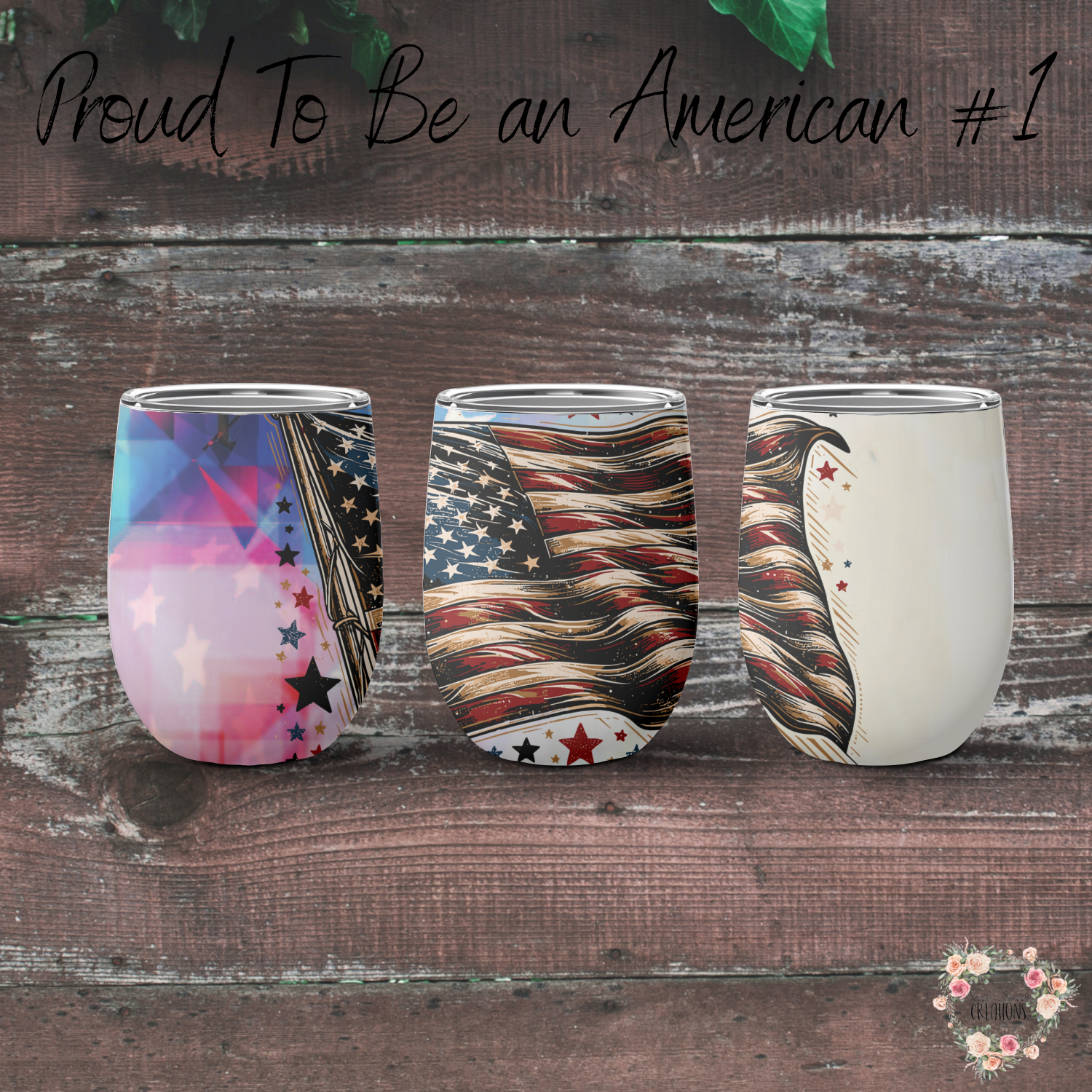 Patriotic Bold Flag Design | USA Pride Gift - (Proud to Be an American #1) Tumbler