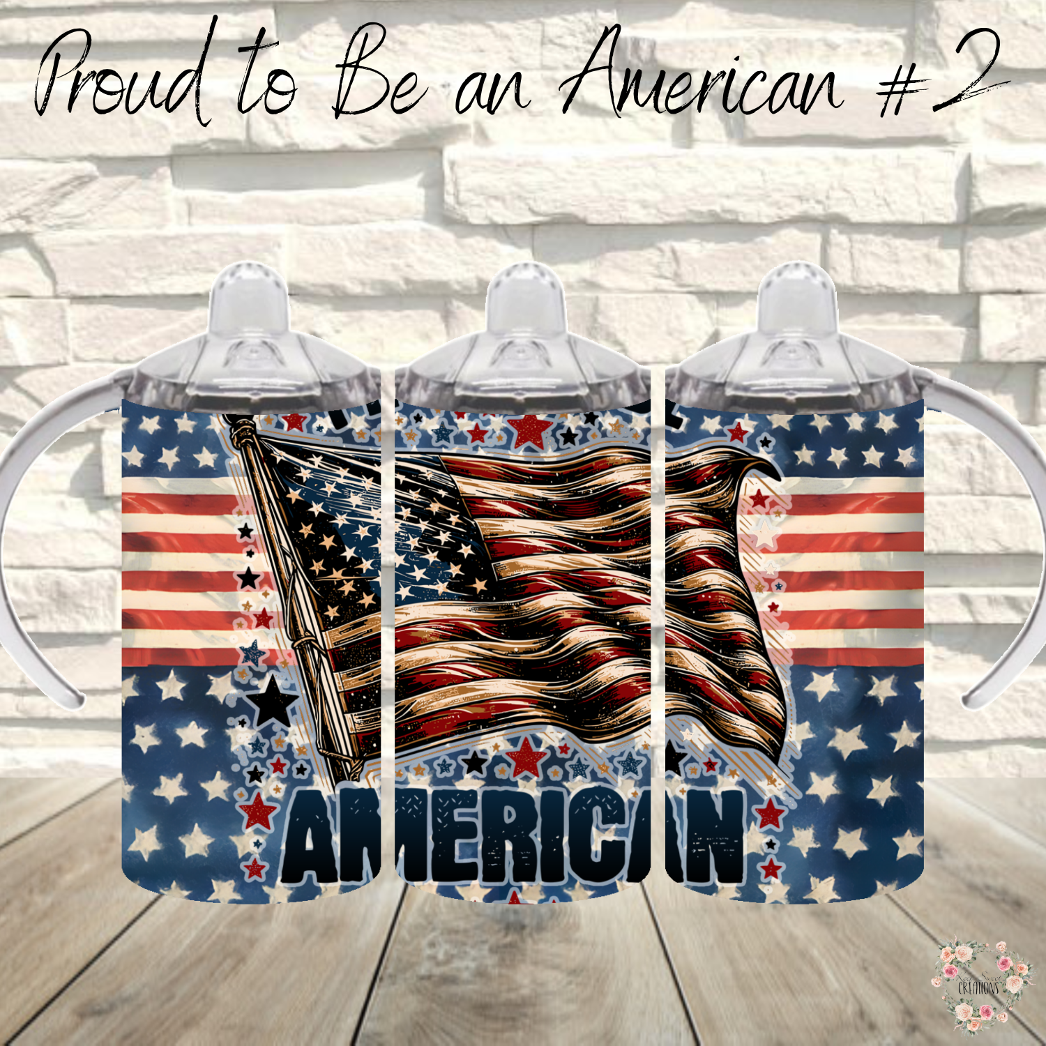 Bold Patriotic American Flag Tumbler – Proud to Be an American #2 | Rustic USA Pride