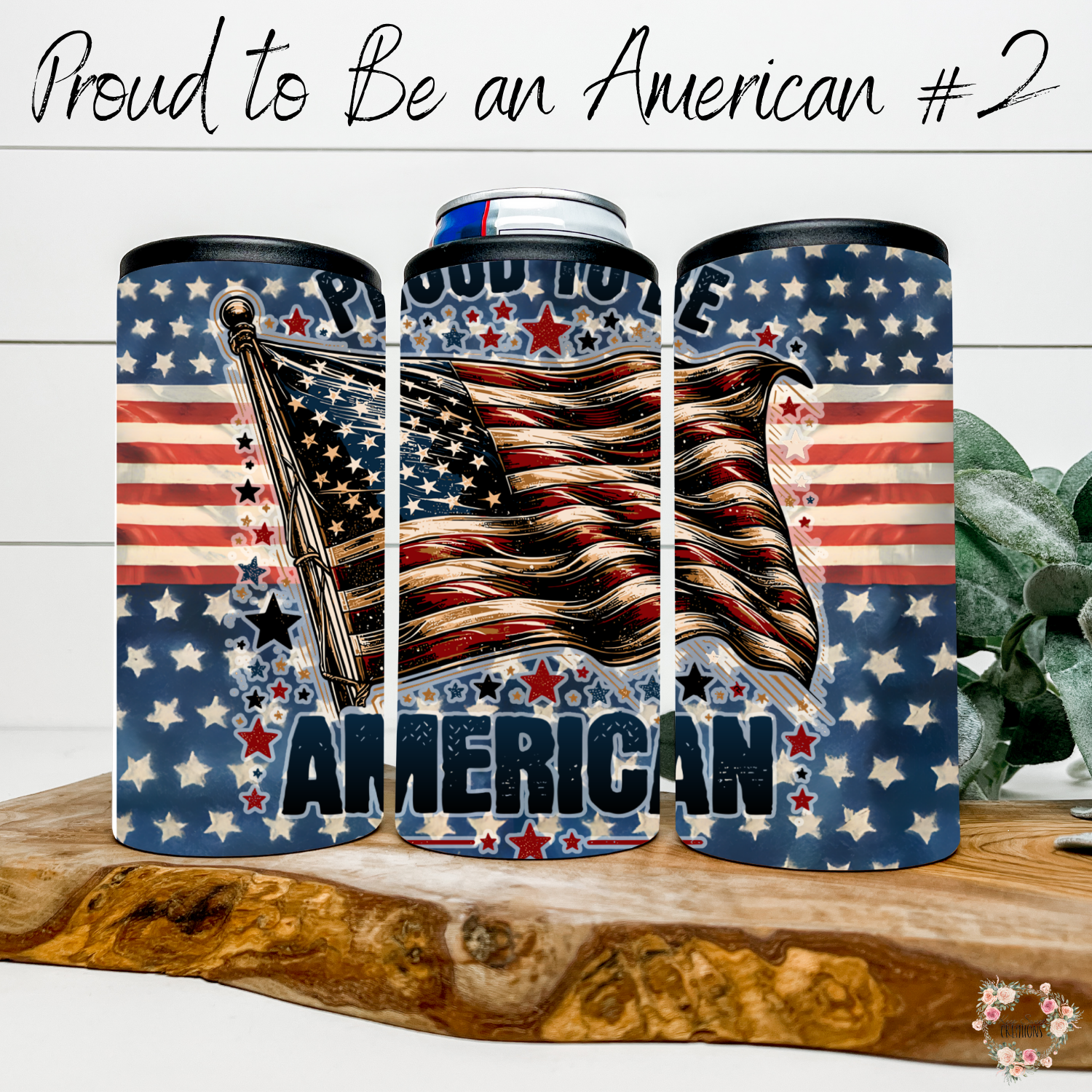 Bold Patriotic American Flag Tumbler – Proud to Be an American #2 | Rustic USA Pride