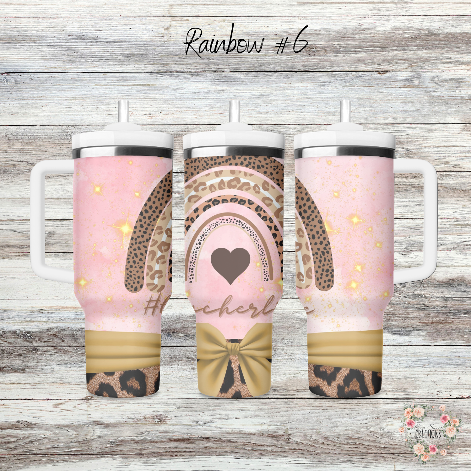 Rainbow Teacher Tumbler – Colorful Teacher Gift Collection
