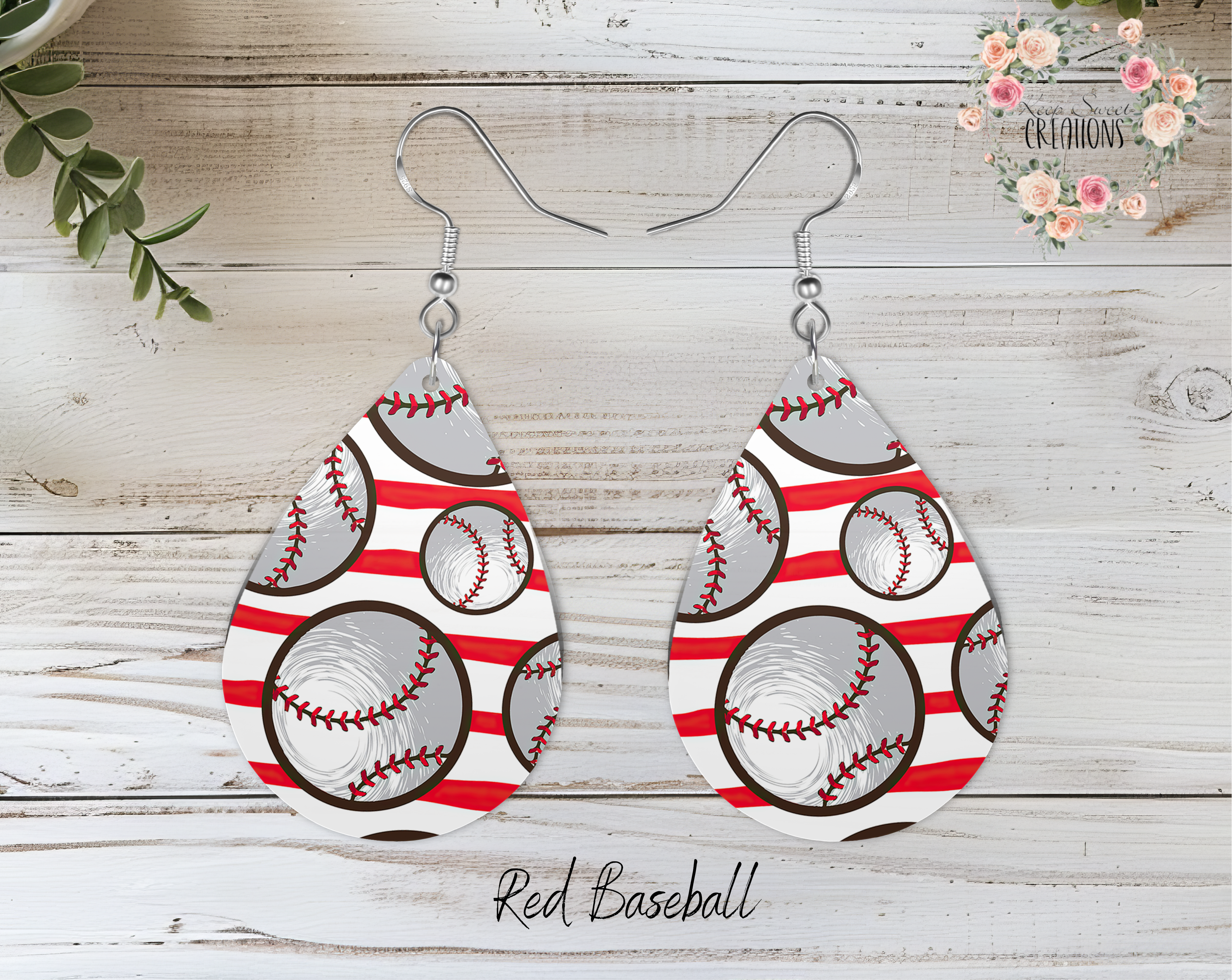 Game Day Glam Teardrop Earrings – Sports Fan Dangle Jewelry