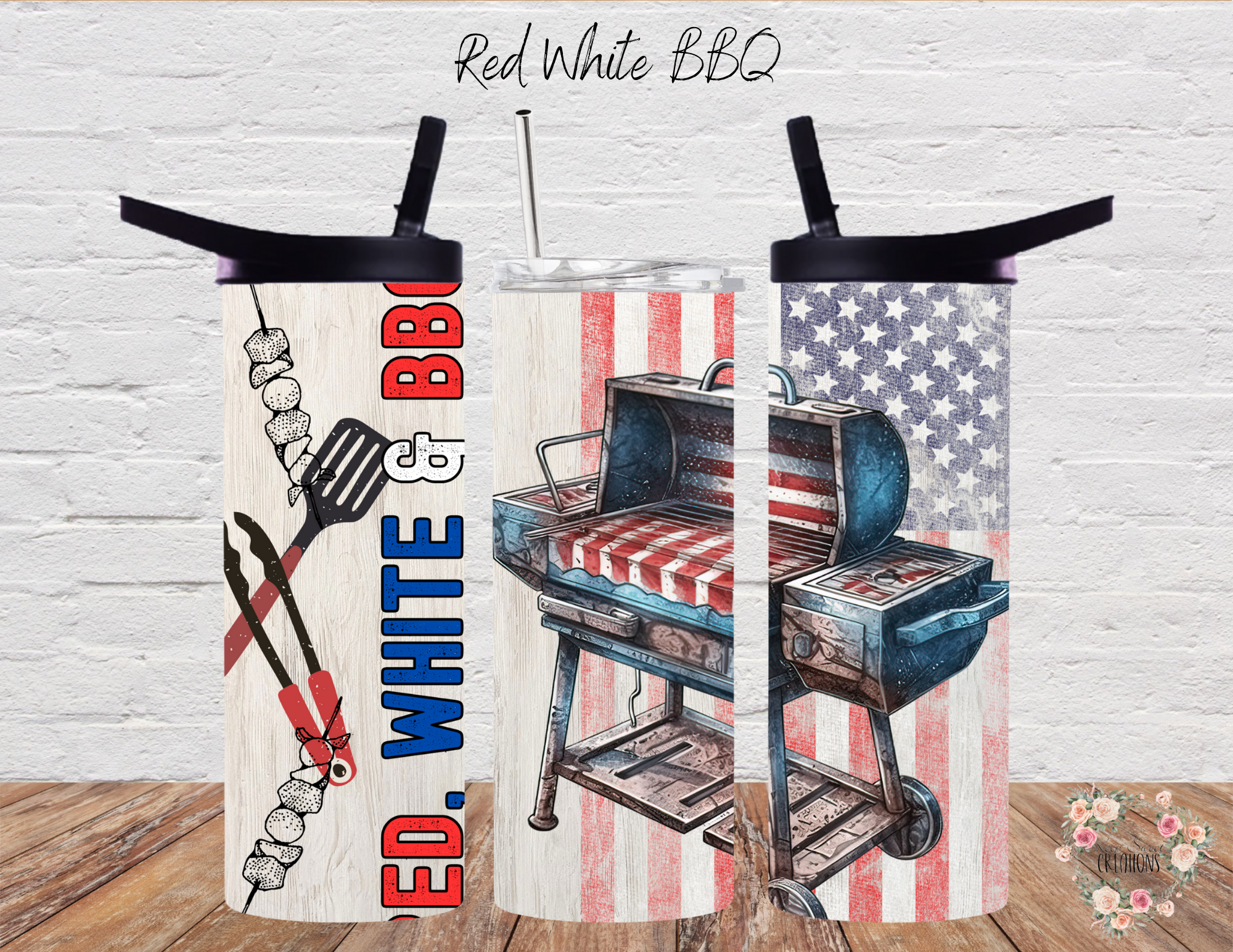 🍗 Classic Grill &amp; BBQ Tools – A rustic American flag background featuring grilling tools and a BBQ setup. ❤️💙
🍖 Patriotic Smoker Grill – A detailed illustration of a smoker-style grill cooking up all-American favorites! ❤️💙