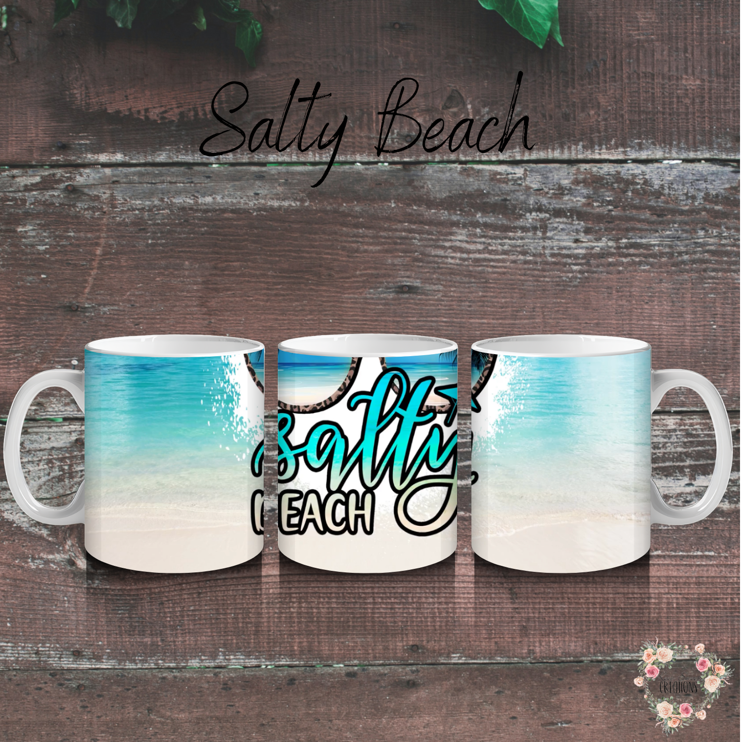 Sassy ocean-inspired sublimation tumbler – Salty Beach design