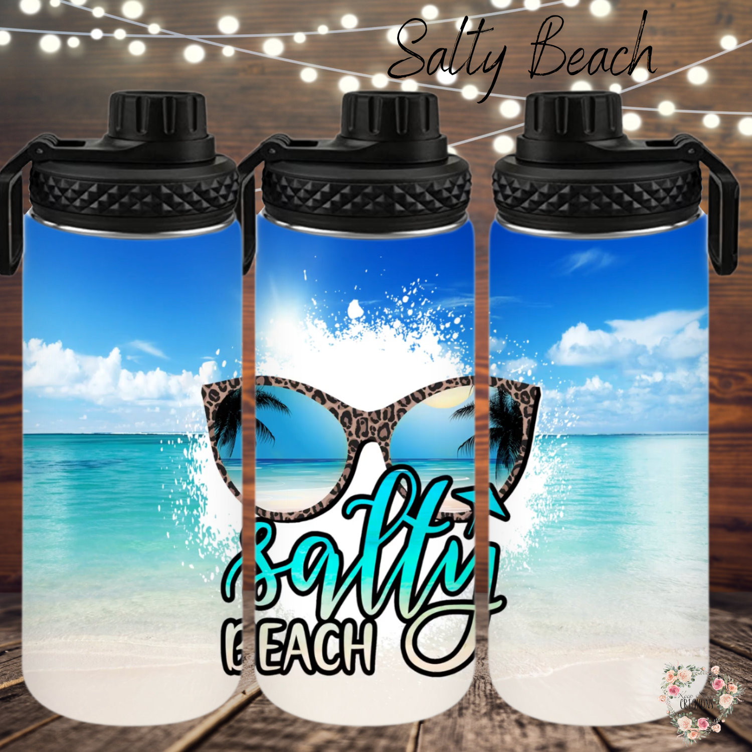 Sassy ocean-inspired sublimation tumbler – Salty Beach design