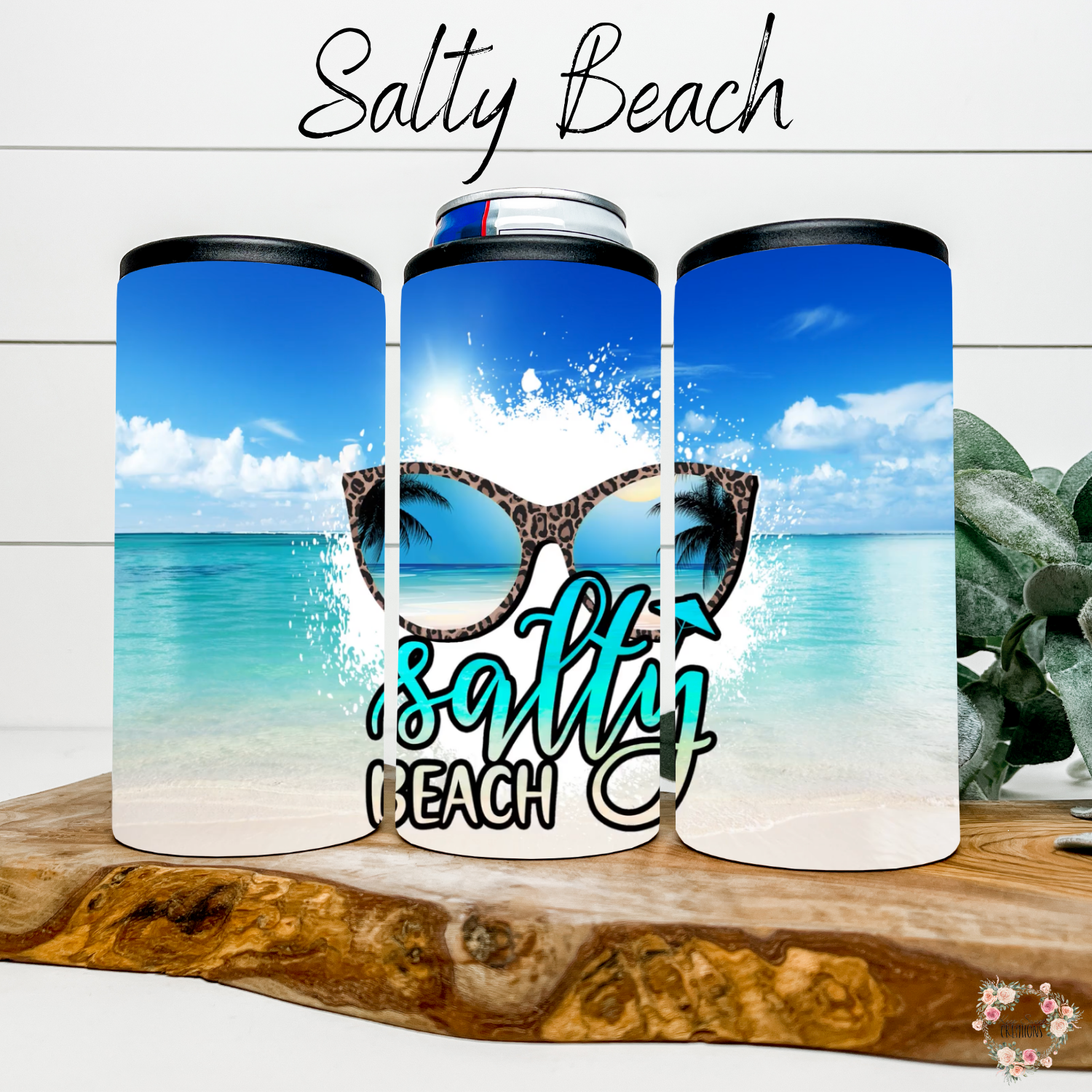 Sassy ocean-inspired sublimation tumbler – Salty Beach design