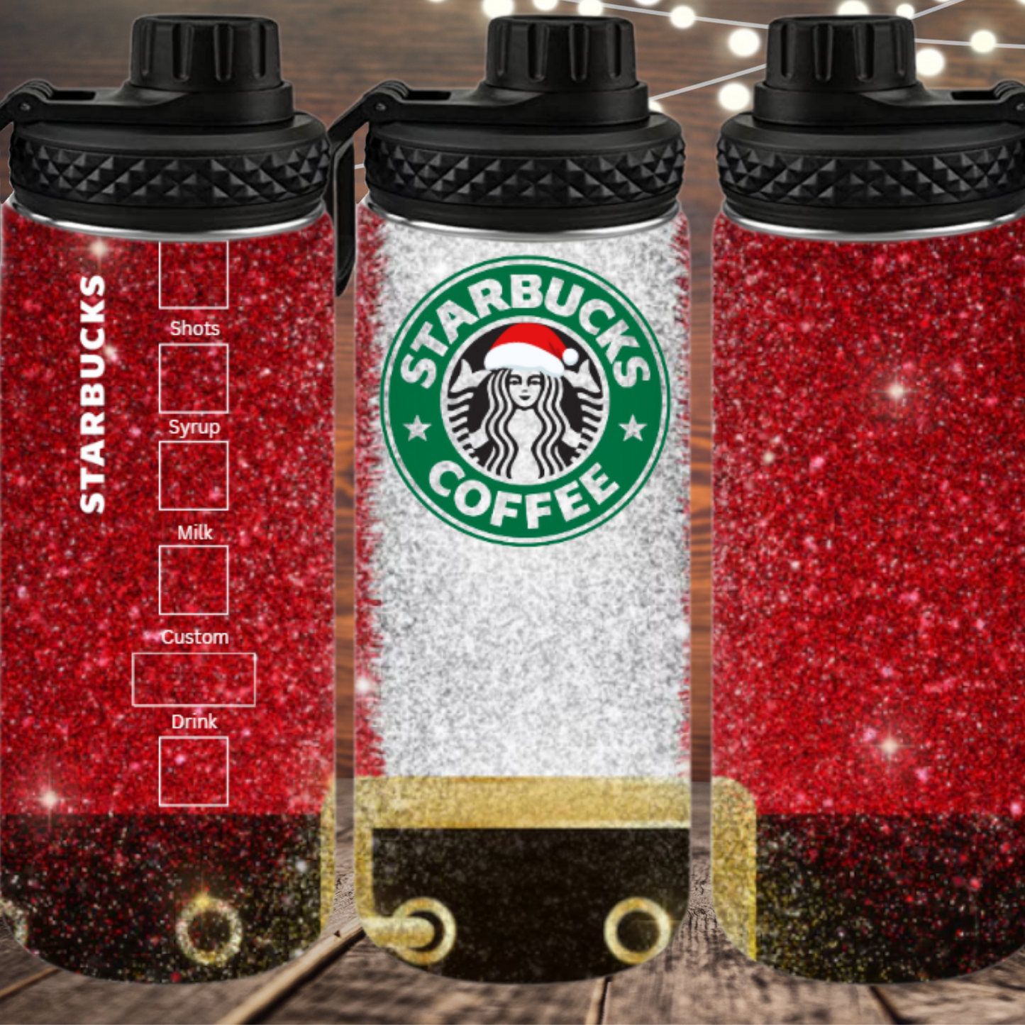 Santa’s Coffee Tumbler | Christmas Coffee Style Cup