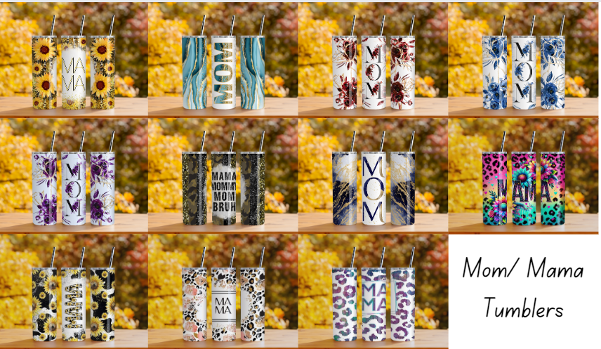 Mom & Mama Tumblers | Elegant Drinkware for Moms