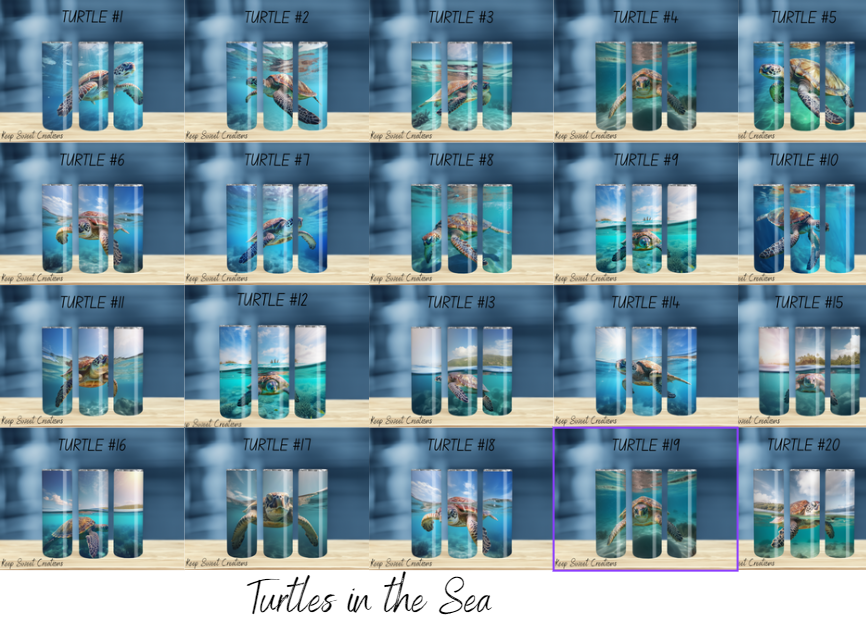 Sea Turtle Tumbler Collection | Ocean & Marine Life Drinkware