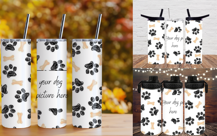 Paws & Prints Tumbler Collection | Dog Lover Drinkware