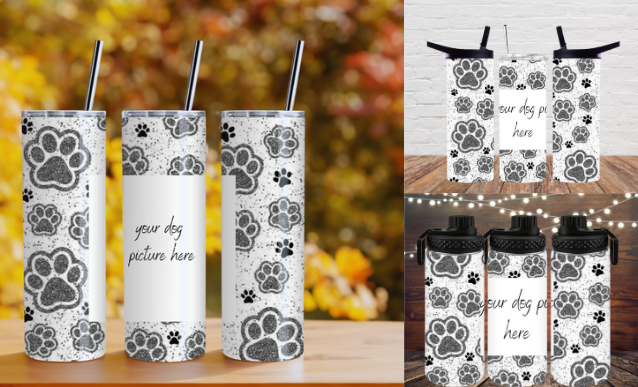 Paws & Prints Tumbler Collection | Dog Lover Drinkware