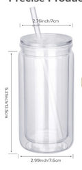 16 OZ. SNOWGLOBE ACRYLIC TUMBLER