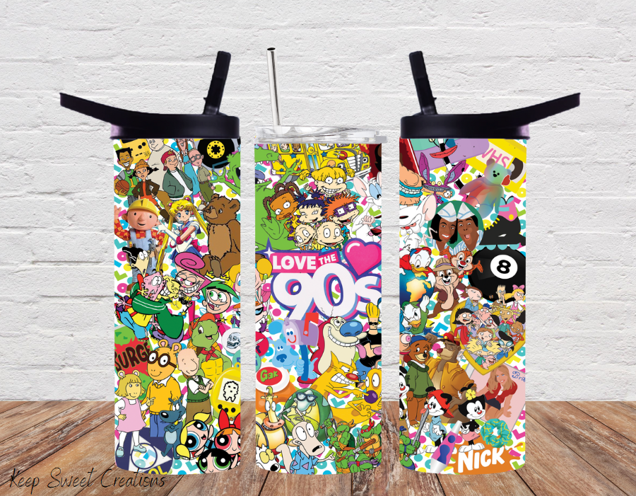 Love the 90s Tumbler – Retro Nostalgia Drinkware