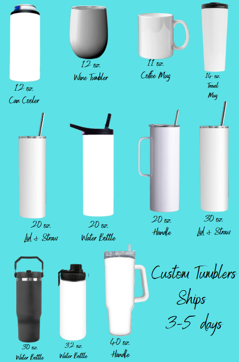 Custom Sublimation Tumblers | Create Your Own Tumbler