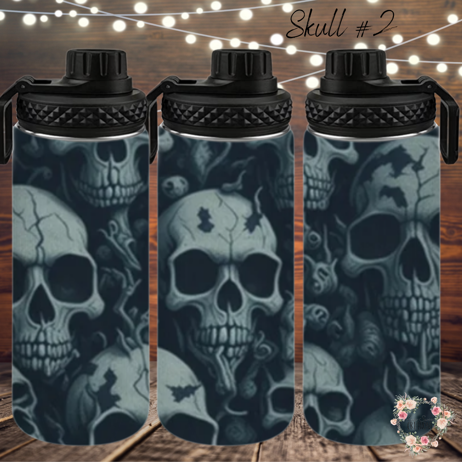 Skull Collection – Gothic Floral & Edgy Tumbler Designs