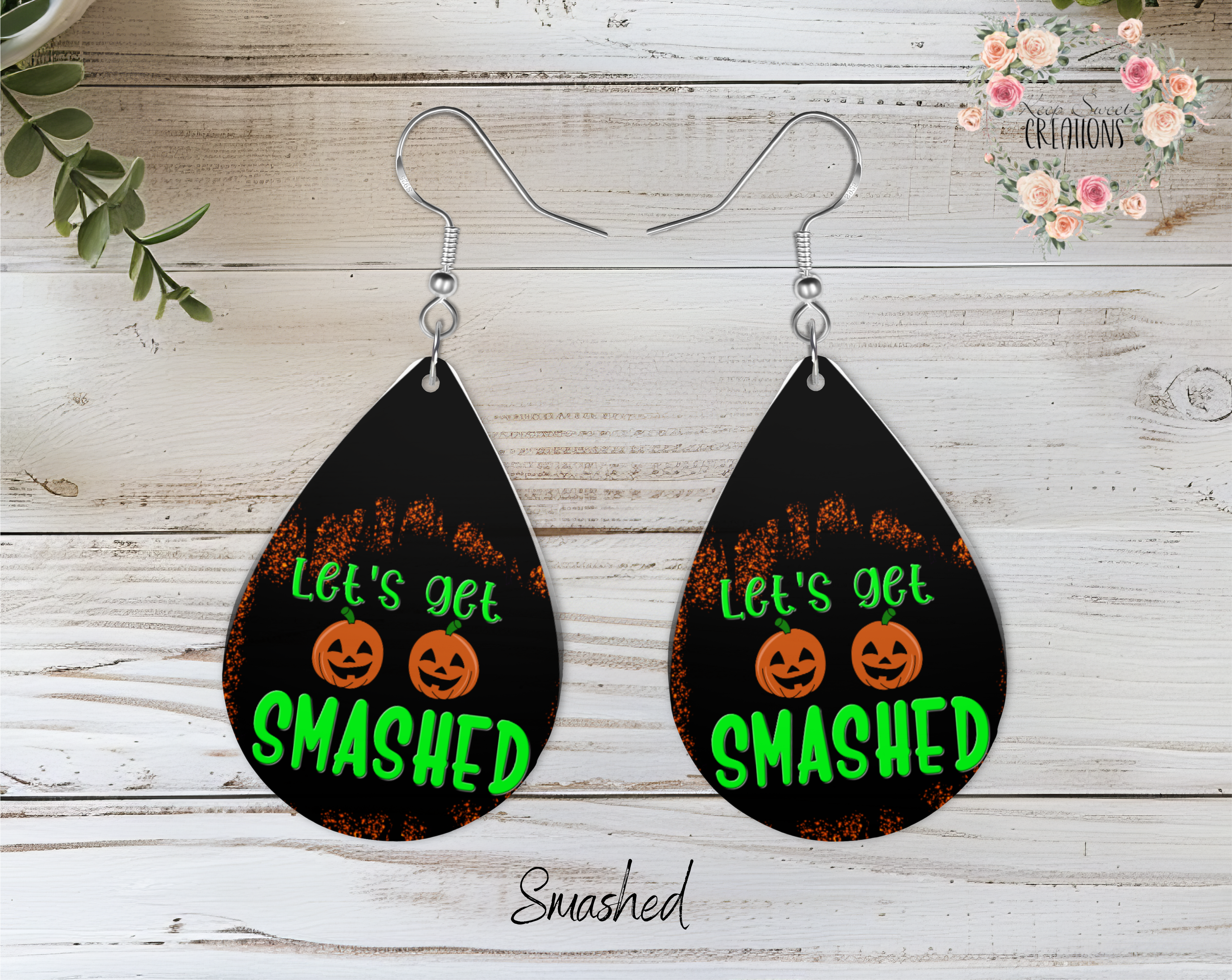 Halloween Teardrop Earrings – Spooky & Fun Dangle Jewelry