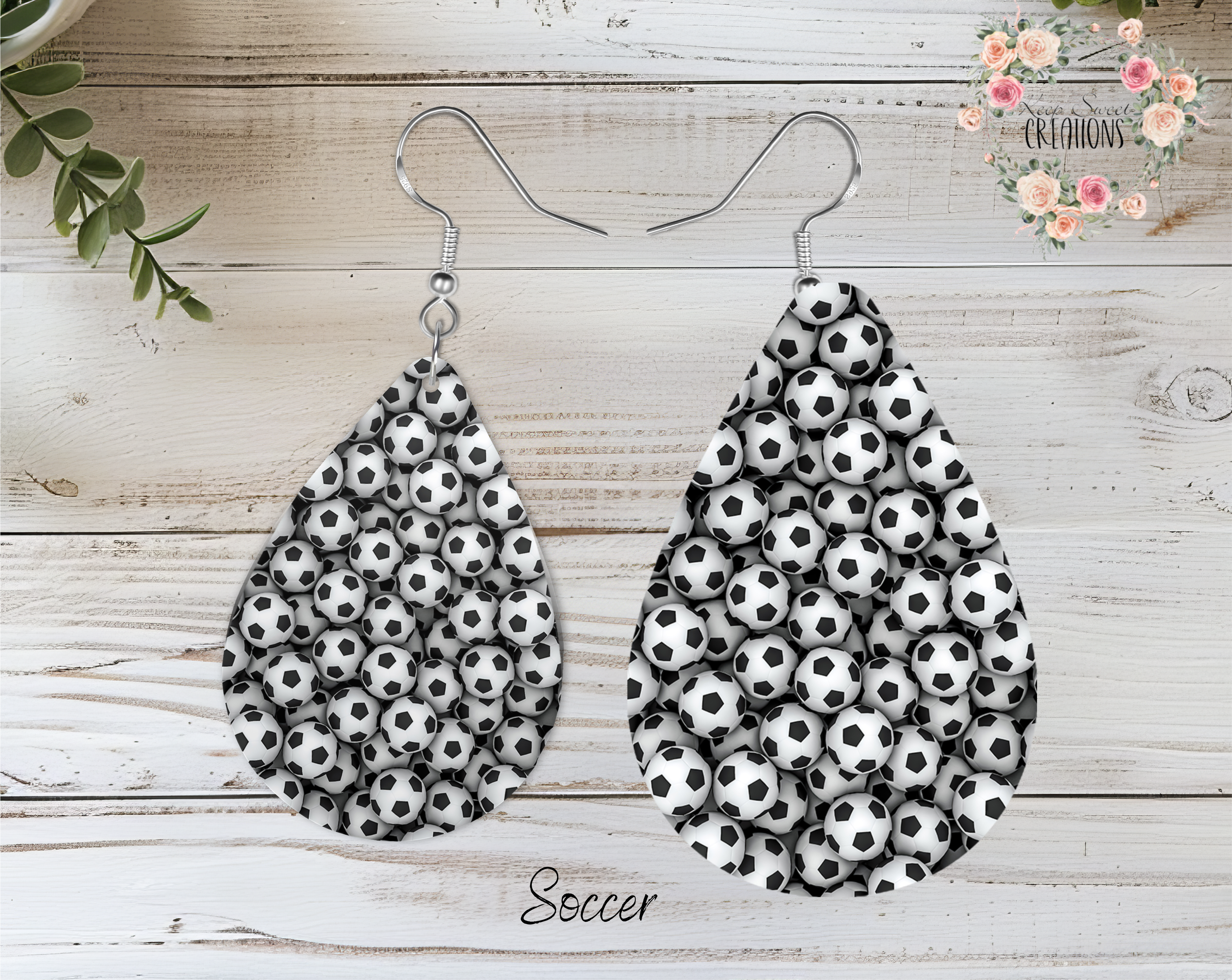 Game Day Glam Teardrop Earrings – Sports Fan Dangle Jewelry