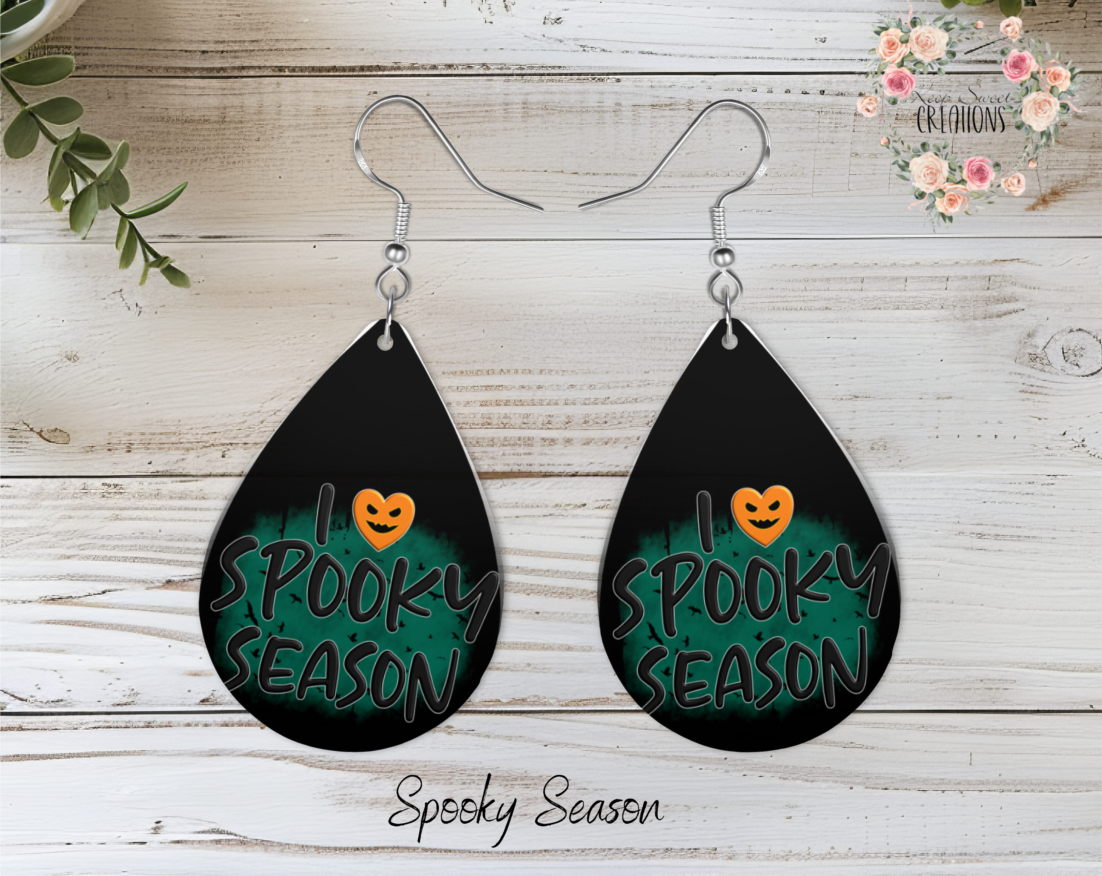 Halloween Teardrop Earrings – Spooky & Fun Dangle Jewelry