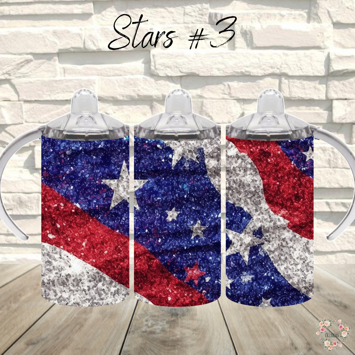 Patriotic Tumbler Collection – Sparkle with American Spirit - (Stars #3) Tumbler