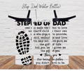 Custom Tumbler honoring stepdads – Step Up Dad design with American flag