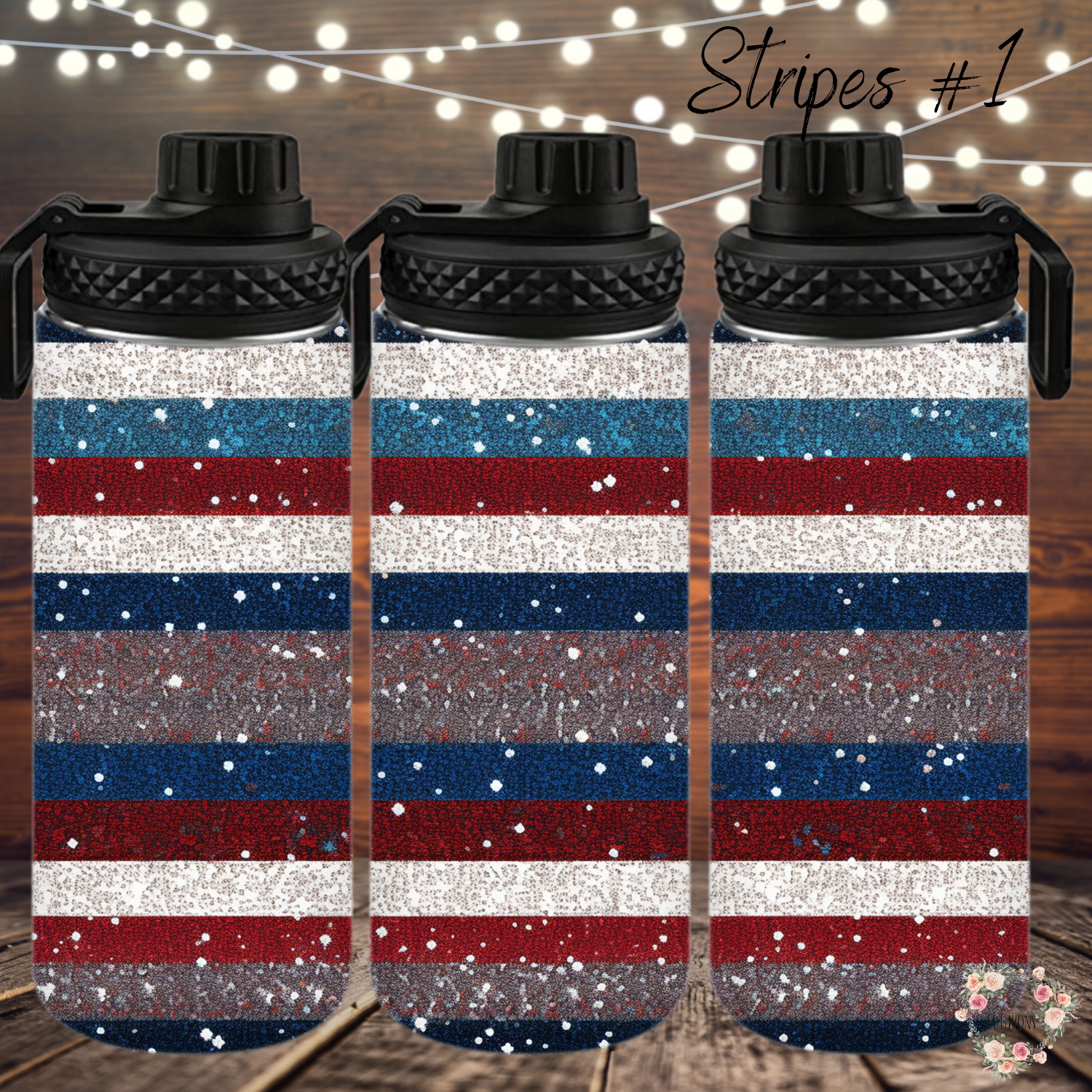 Patriotic Tumbler Collection – Vintage American Vibes - (Stripes #1) - Tumbler