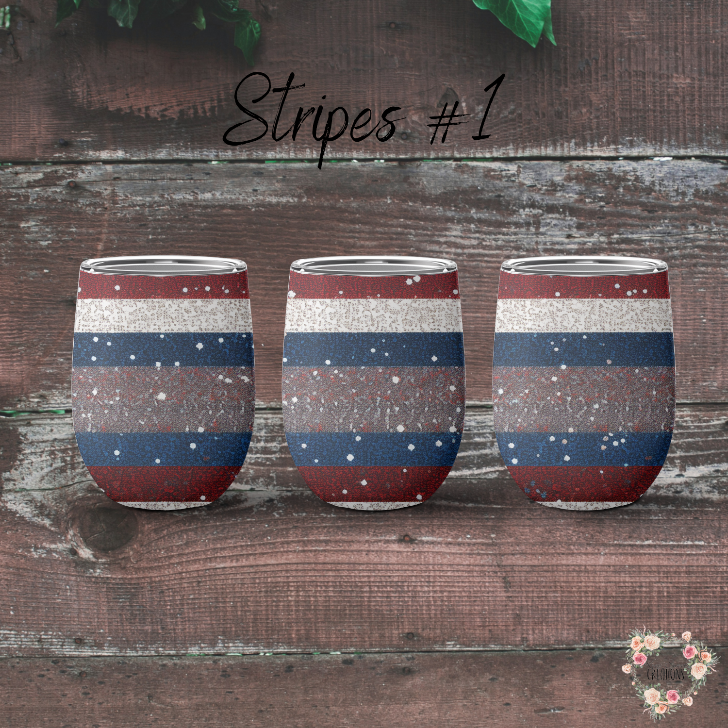 Patriotic Tumbler Collection – Vintage American Vibes - (Stripes #1) - Tumbler