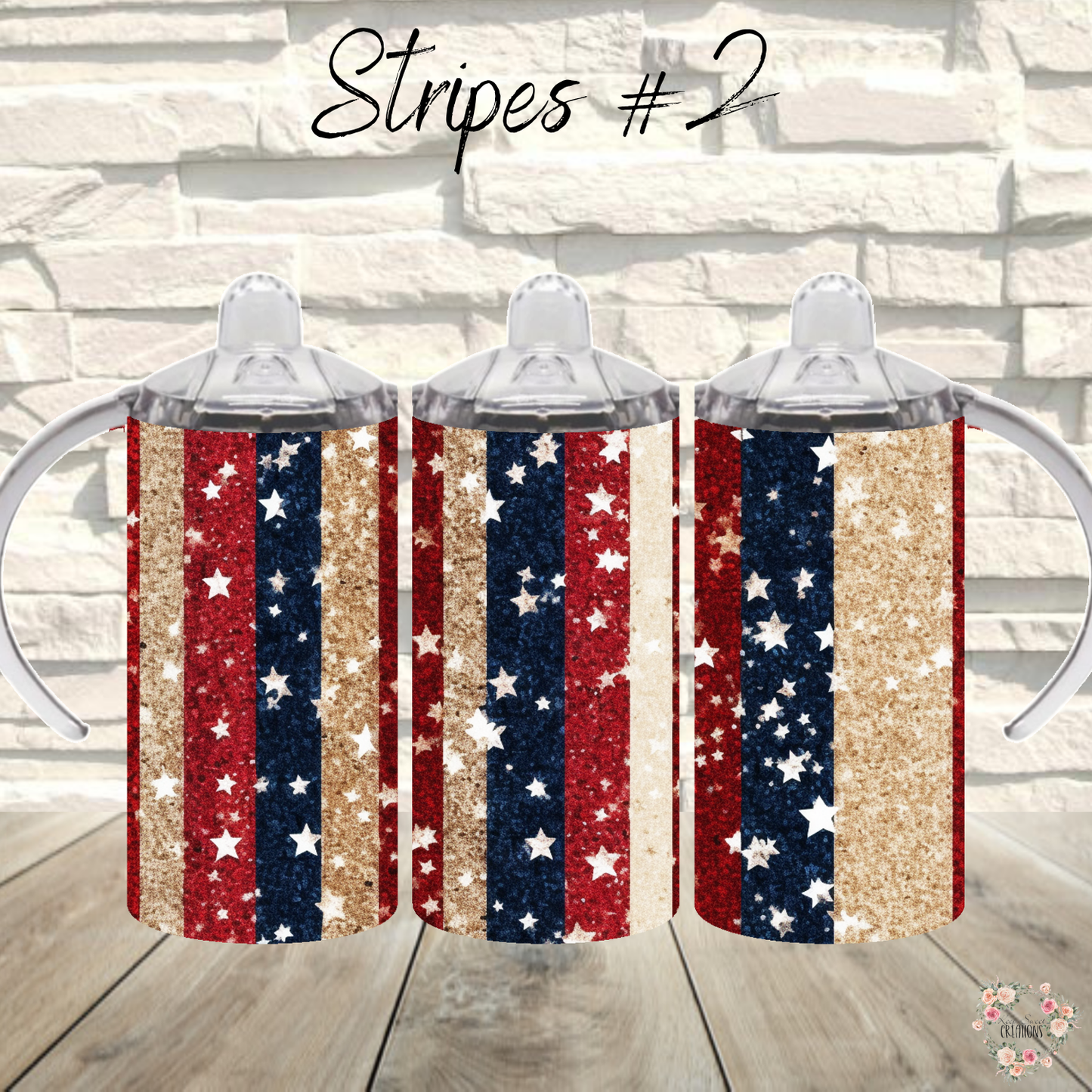 Patriotic Tumbler Collection – Classic American Charm - (Stripes #2) Tumbler
