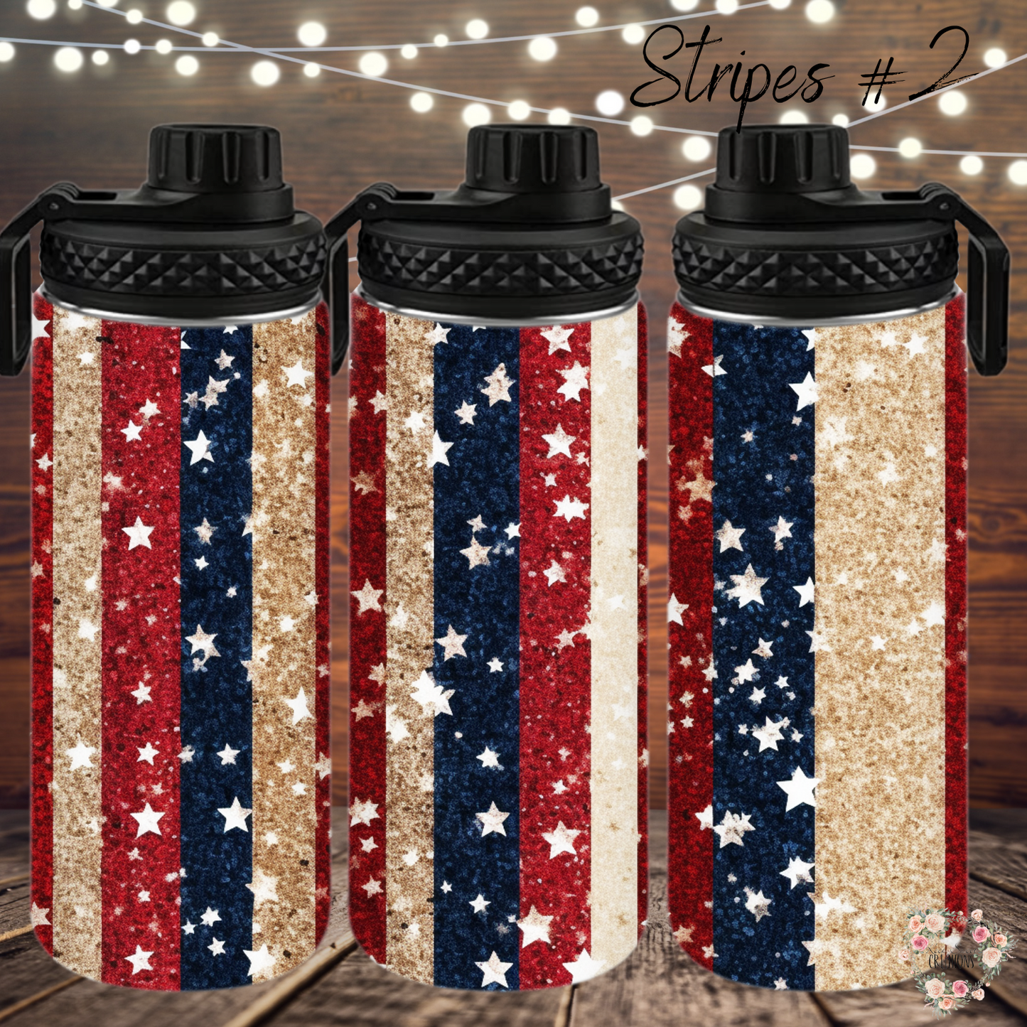 Patriotic Tumbler Collection – Classic American Charm - (Stripes #2) Tumbler