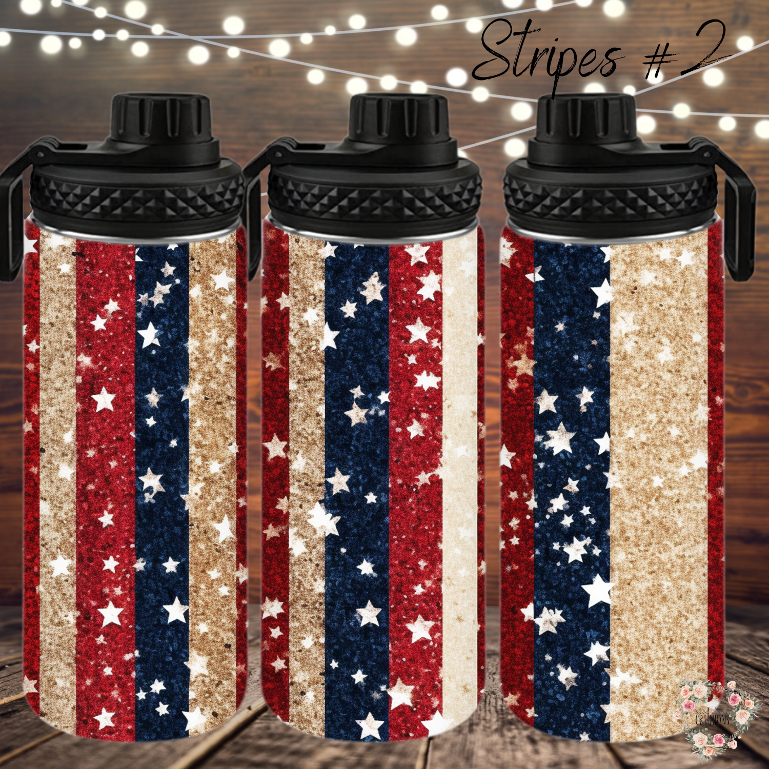 Patriotic Tumbler Collection – Classic American Charm - (Stripes #2) Tumbler