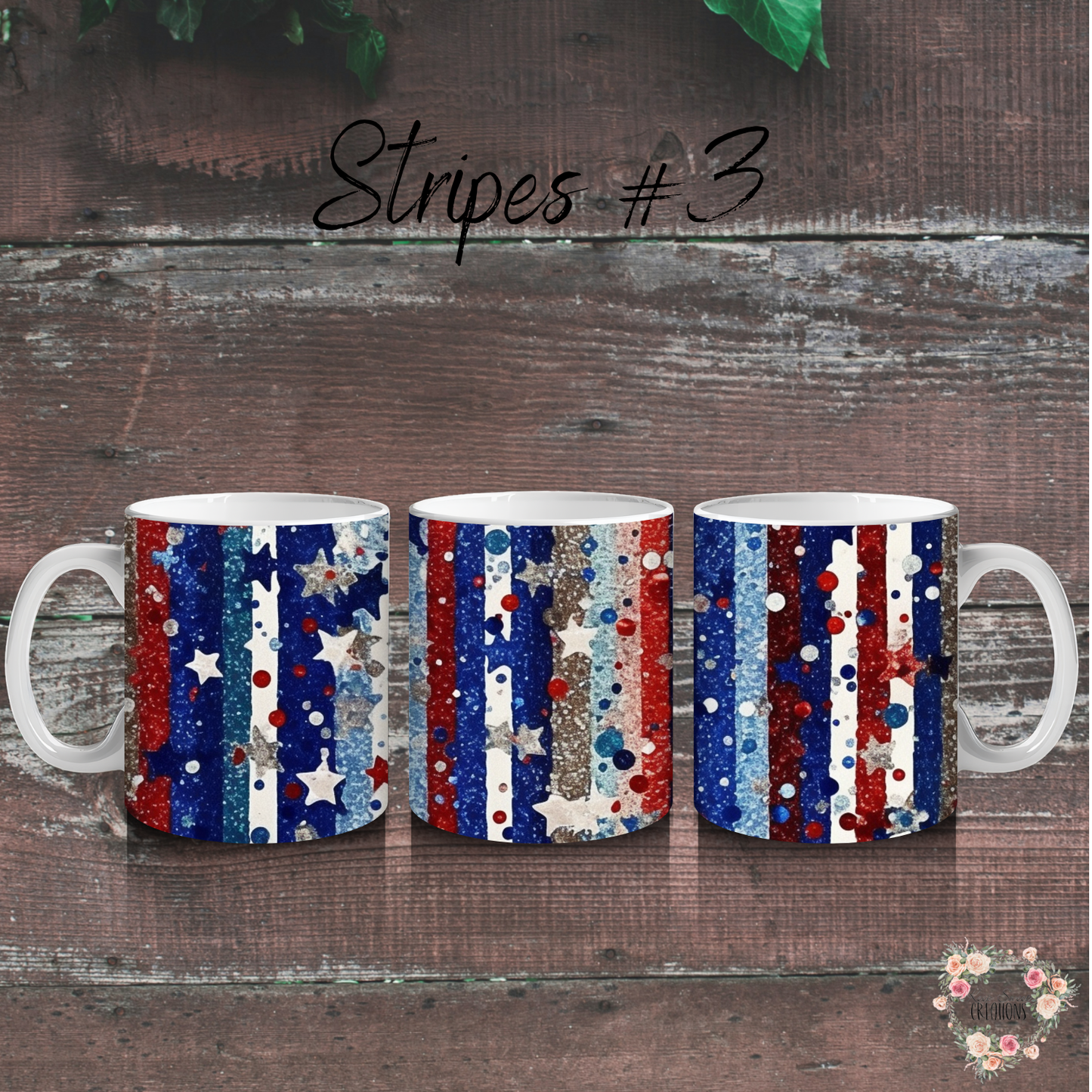 Patriotic Tumbler Collection – Sparkle with Every Sip - (Stripes #3) Tumbler