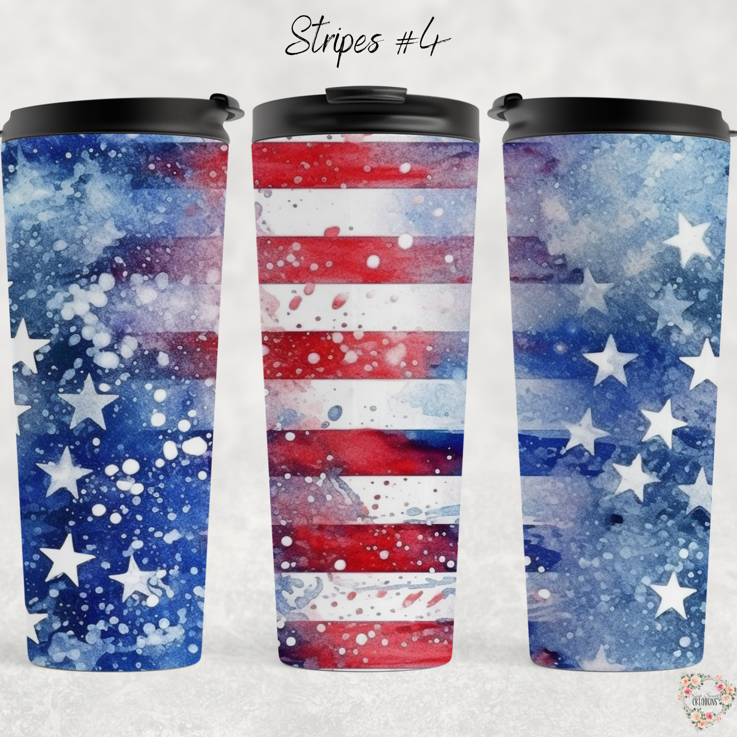 Patriotic Tumbler Collection – Subtle Vintage Americana - (Stripes #4) Tumbler