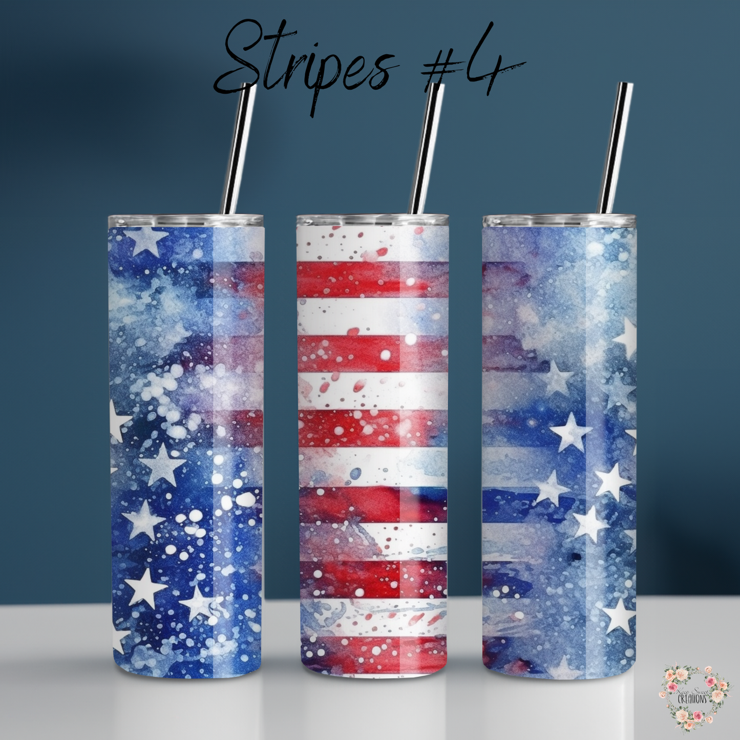 Patriotic Tumbler Collection – Subtle Vintage Americana - (Stripes #4) Tumbler