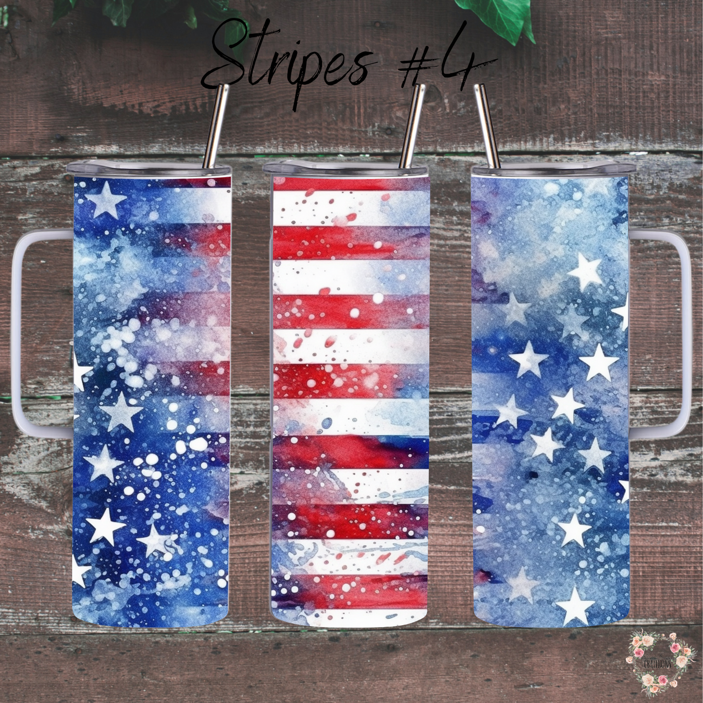 Patriotic Tumbler Collection – Subtle Vintage Americana - (Stripes #4) Tumbler