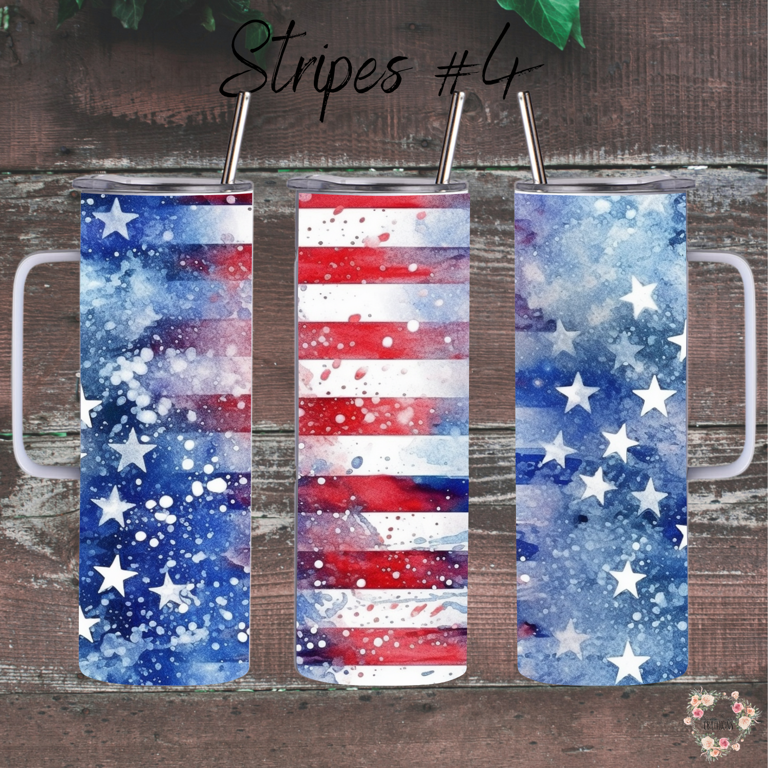 Patriotic Tumbler Collection – Subtle Vintage Americana - (Stripes #4) Tumbler