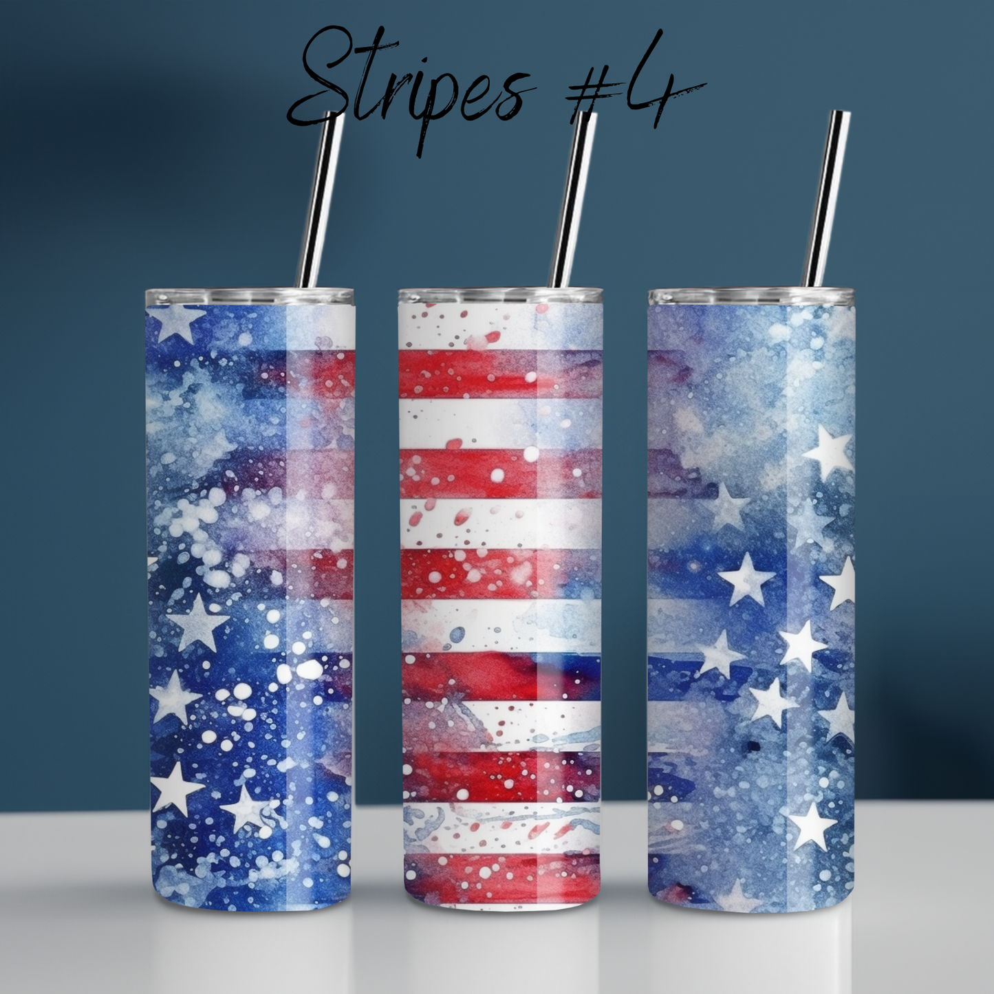 Patriotic Tumbler Collection – Subtle Vintage Americana - (Stripes #4) Tumbler